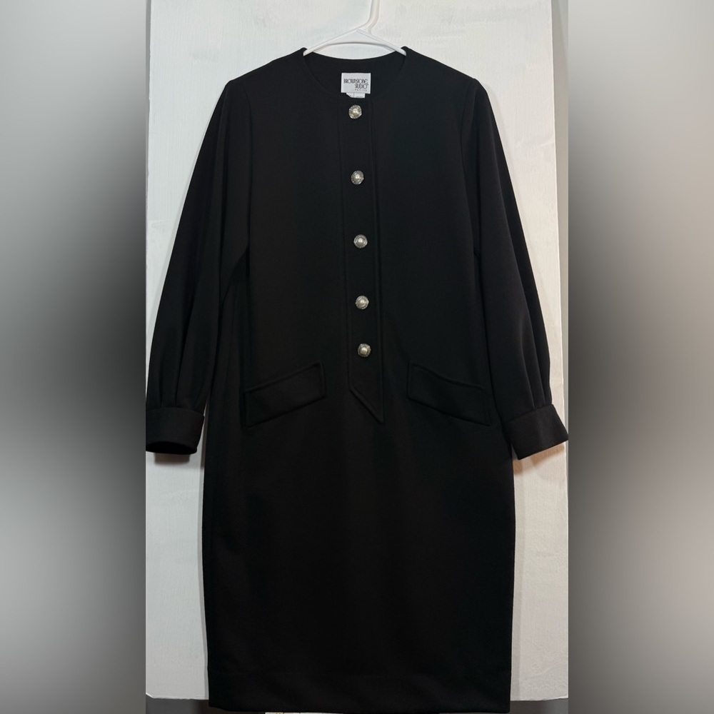 Vintage Made in the USA Brownstone Studio Petite Size 4 Black Dress - Picture 14 of 15